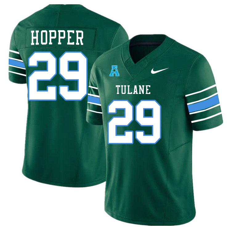 #29 Santana Hopper Tulane Green Wave Jersey College Football Uniforms,Apparels Stitched-Green
